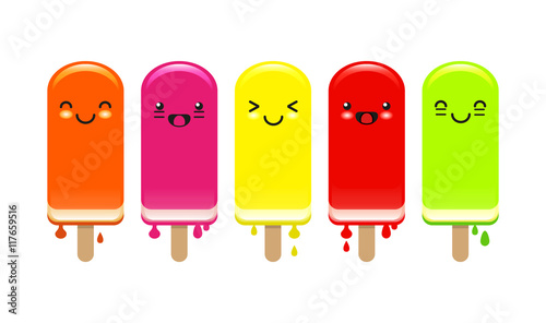 Fruit ice lollies