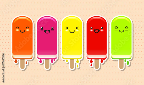 Fruit ice lollies