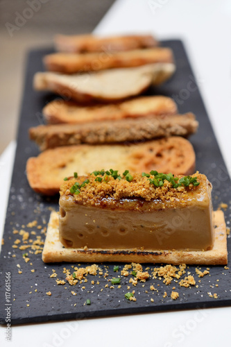 Foie gras with toasted bread