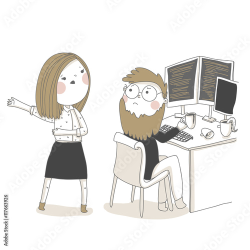 Manager ask developer to create new software
