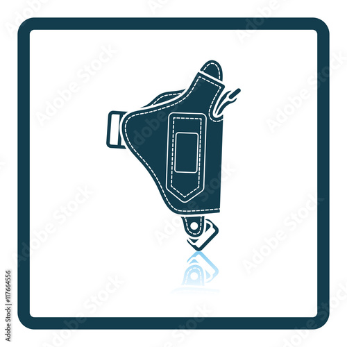 Police holster gun icon