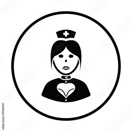 Nurse costume icon