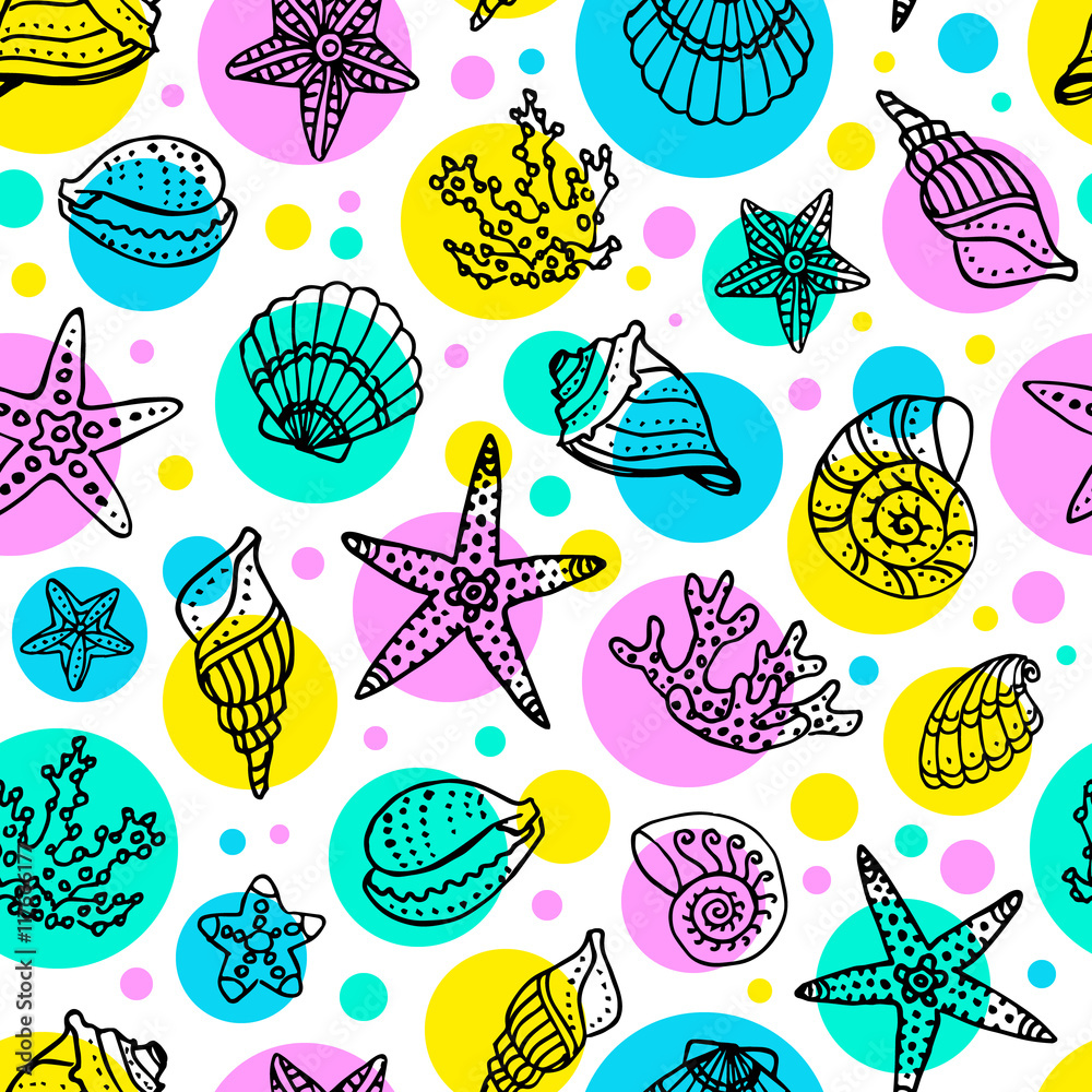 Sea seamless pattern Sea seamless pattern