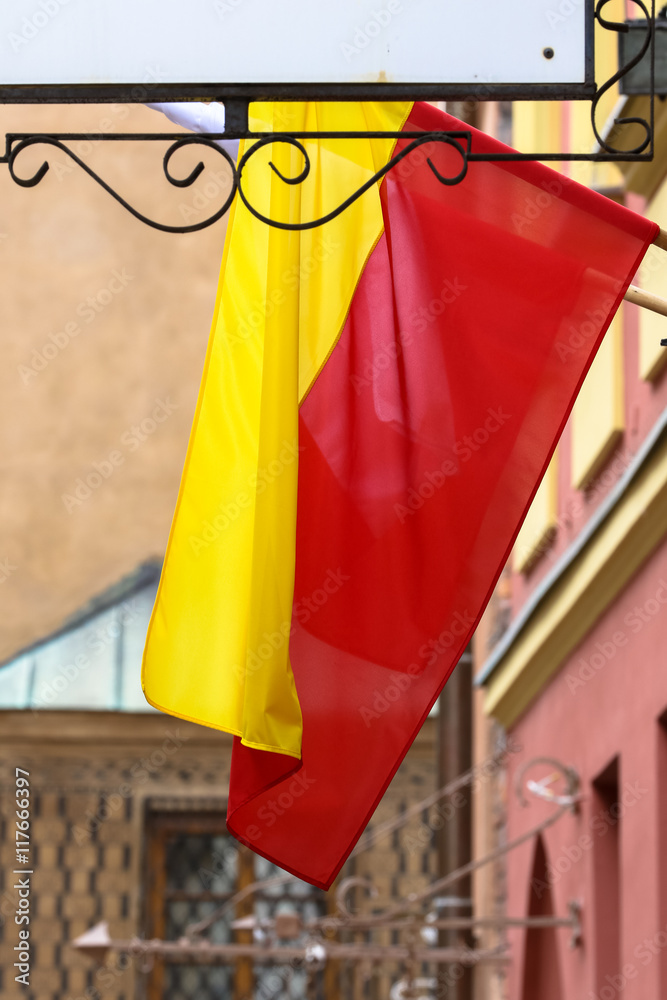 Fototapeta premium Flaga Warszawy