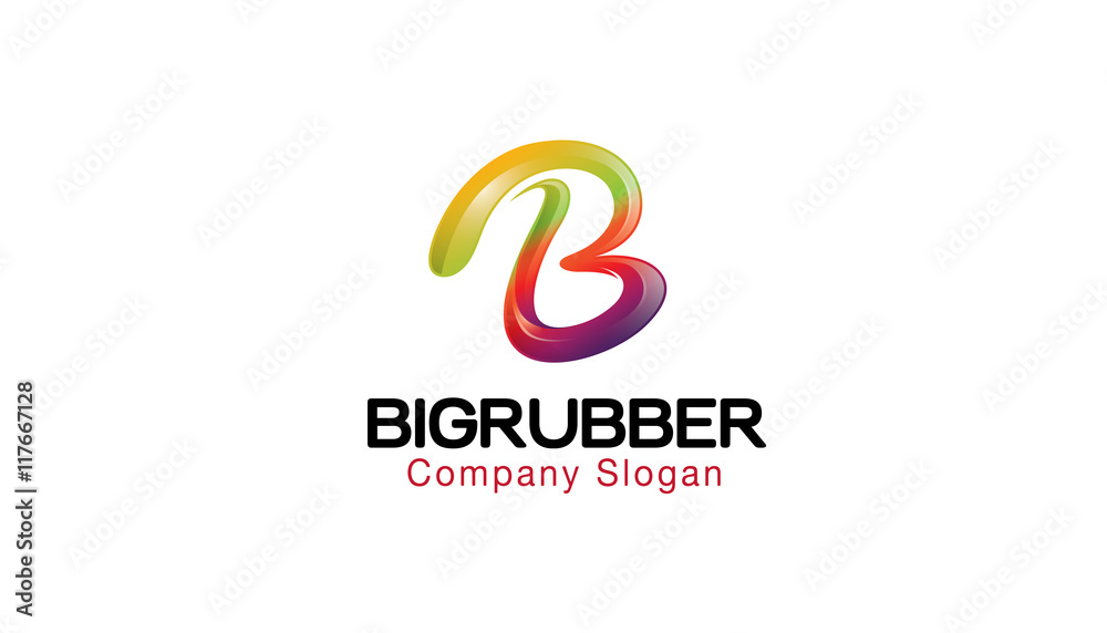 Big Rubber Logo Design Illustration Big Rubber Logo Design Illustration