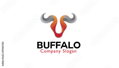 Buffalo Logo Design Illustration