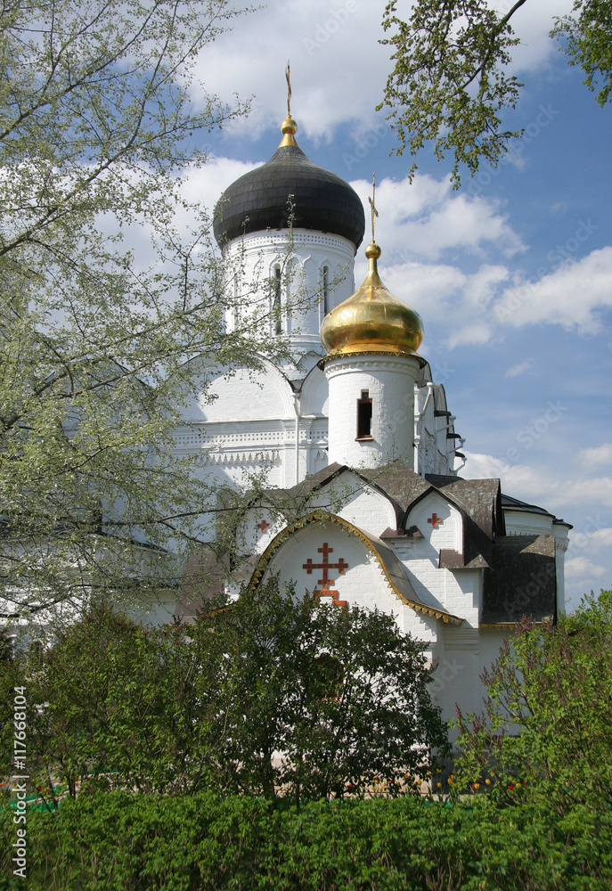 Ancient monastery of Sts. Boris and Gleb is one of the beautiful places in the Dmitrov, Moscow region,