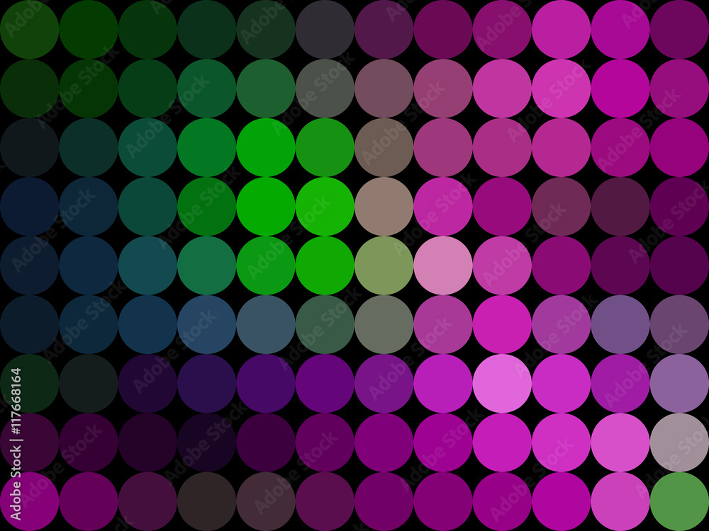 Colors low poly circle style vector mosaic background