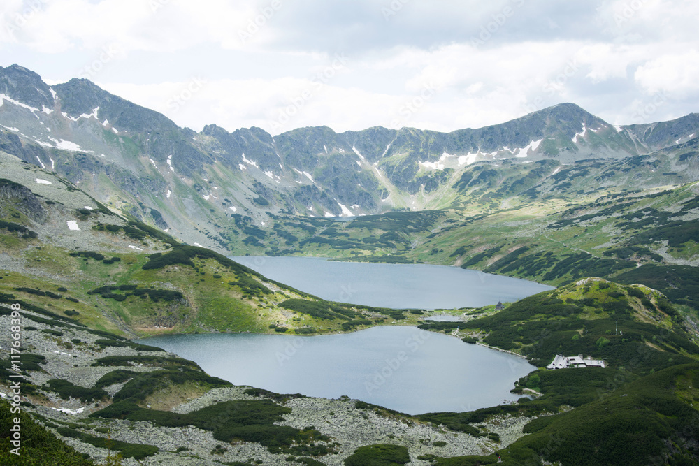 Beautiful sights in the national park in the Tatras