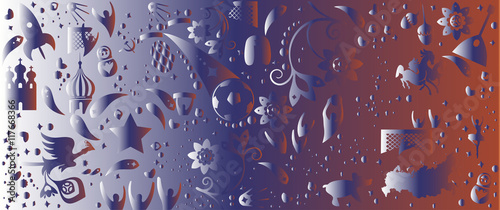 Vector ornament background. Resizeable pattern backdrop