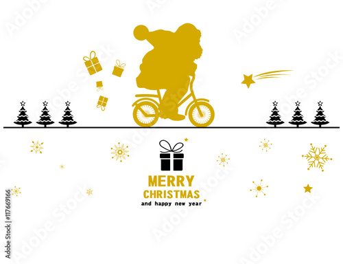 Christkind auf Fahrrad