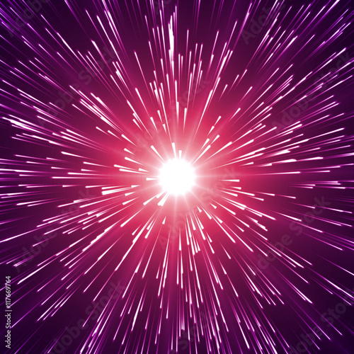 energy explosion with particles