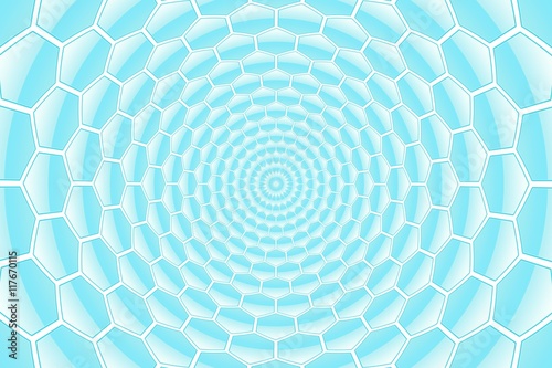 twirl abstract blue honeyco...
