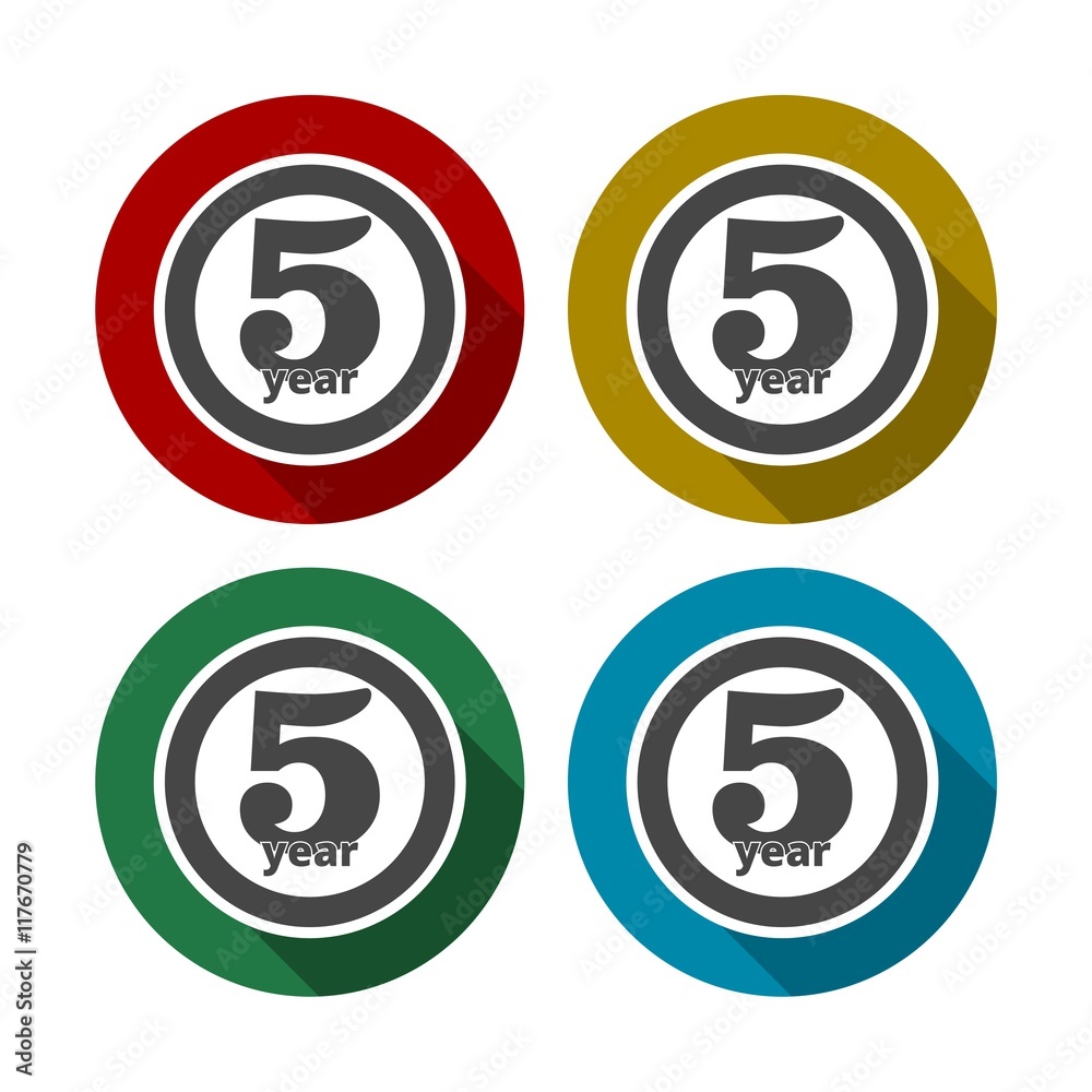 5 year, Celebrating 5 year, 5 year Anniversary - Set 5 year, Celebrating 5 year, 5 year Anniversary - Set