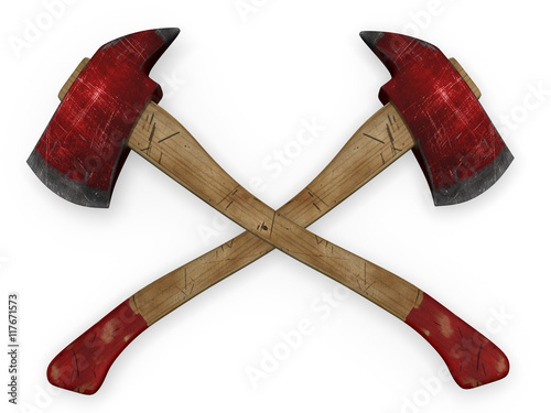 firefighter double axes