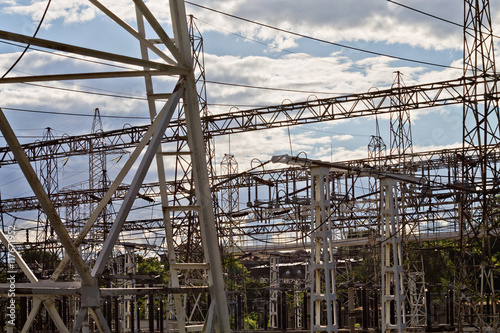 Dnieper hydro power plant in Zaporozhye in Ukraine