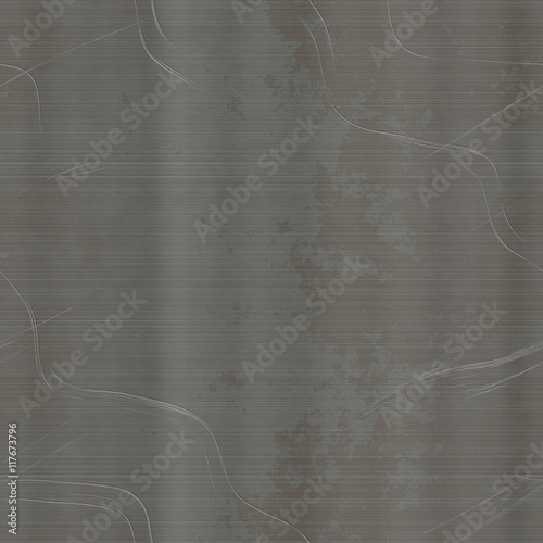 Scratched metal sheet generated texture