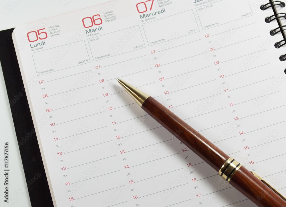 agenda et stylo agenda et stylo