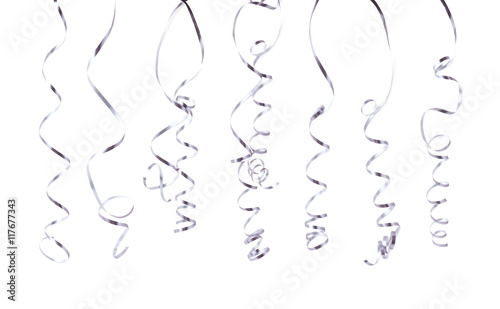 Curly and glossy ribbon iso...