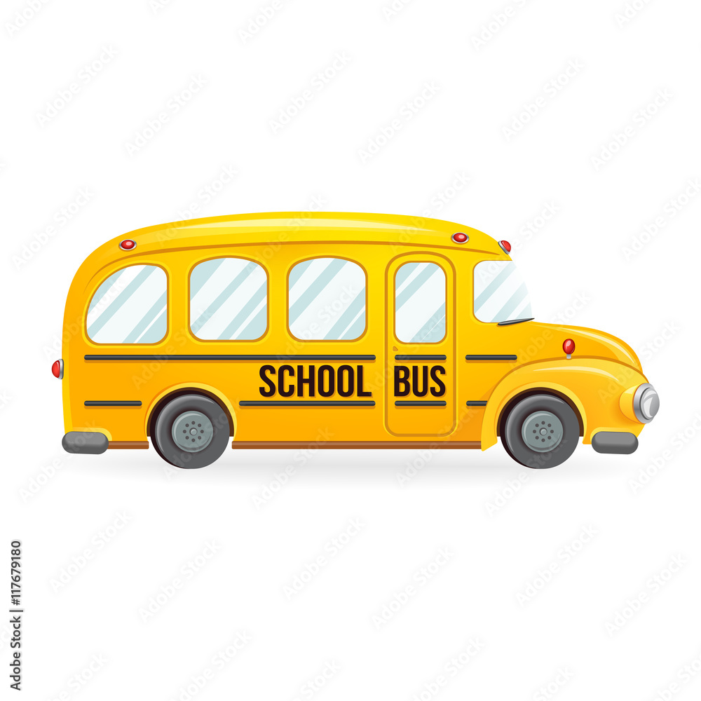 Yellow school bus.