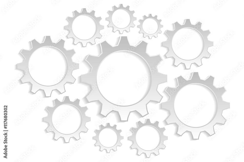 background many gears grays