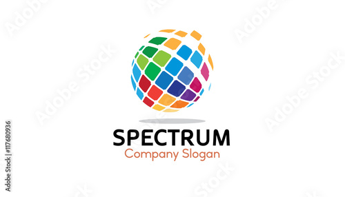 Spectrum Logo Design Illustration