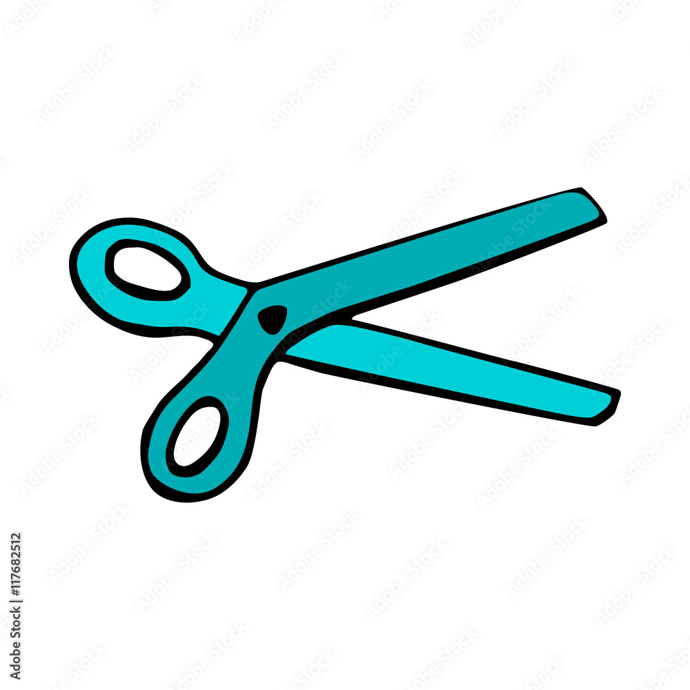 Scissors icon isolated on white background Scissors icon isolated on white background