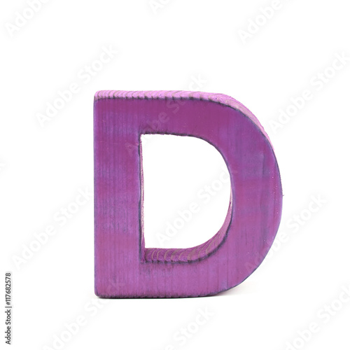 Single sawn wooden letter i...