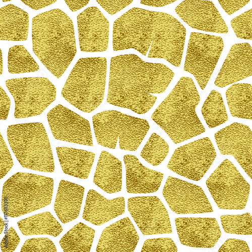 gold giraffe pattern