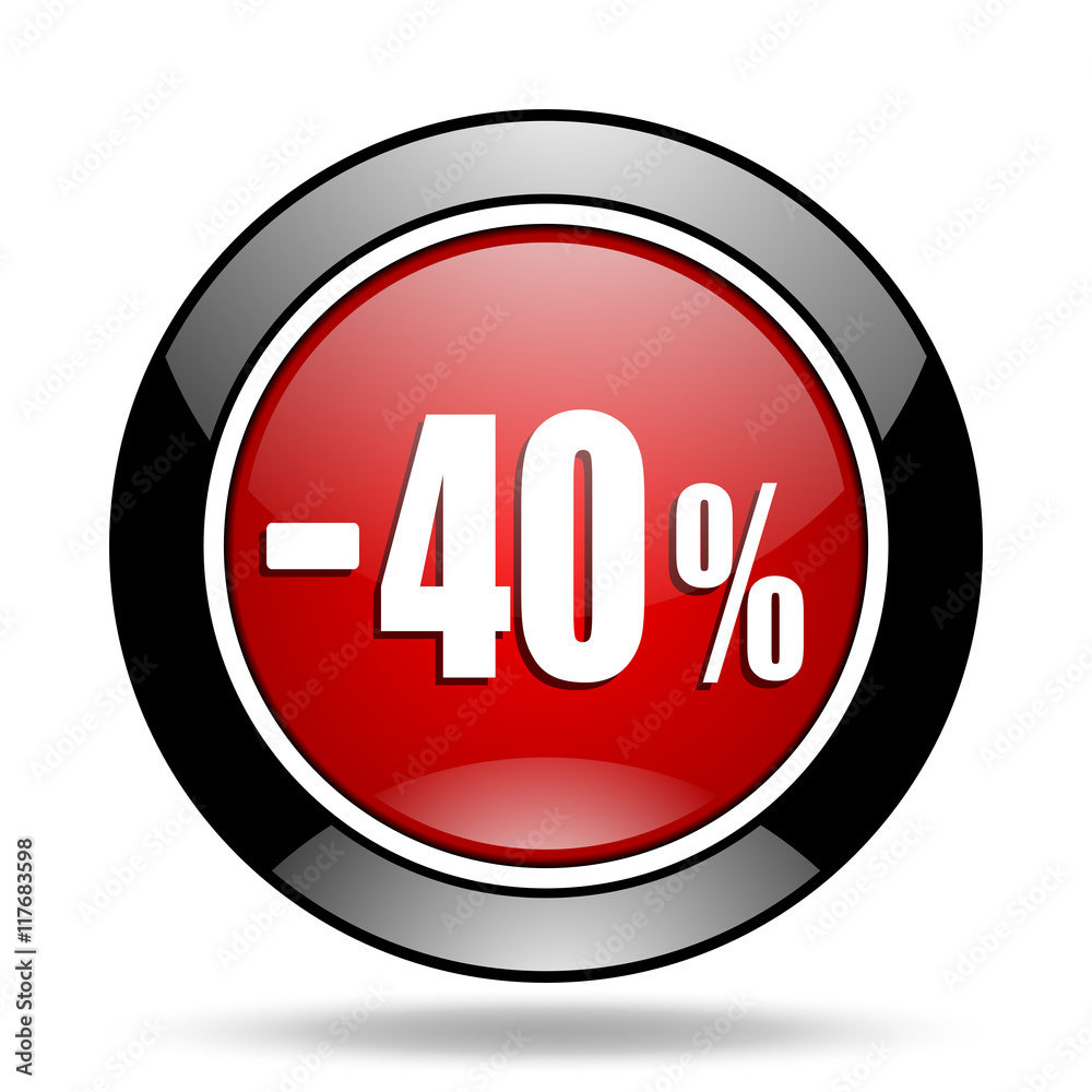 40 percent sale retail icon 40 percent sale retail icon
