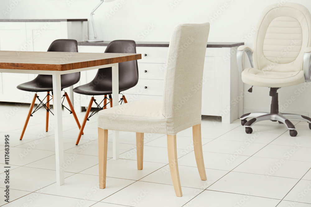 Obraz premium Stylish light furniture in interior