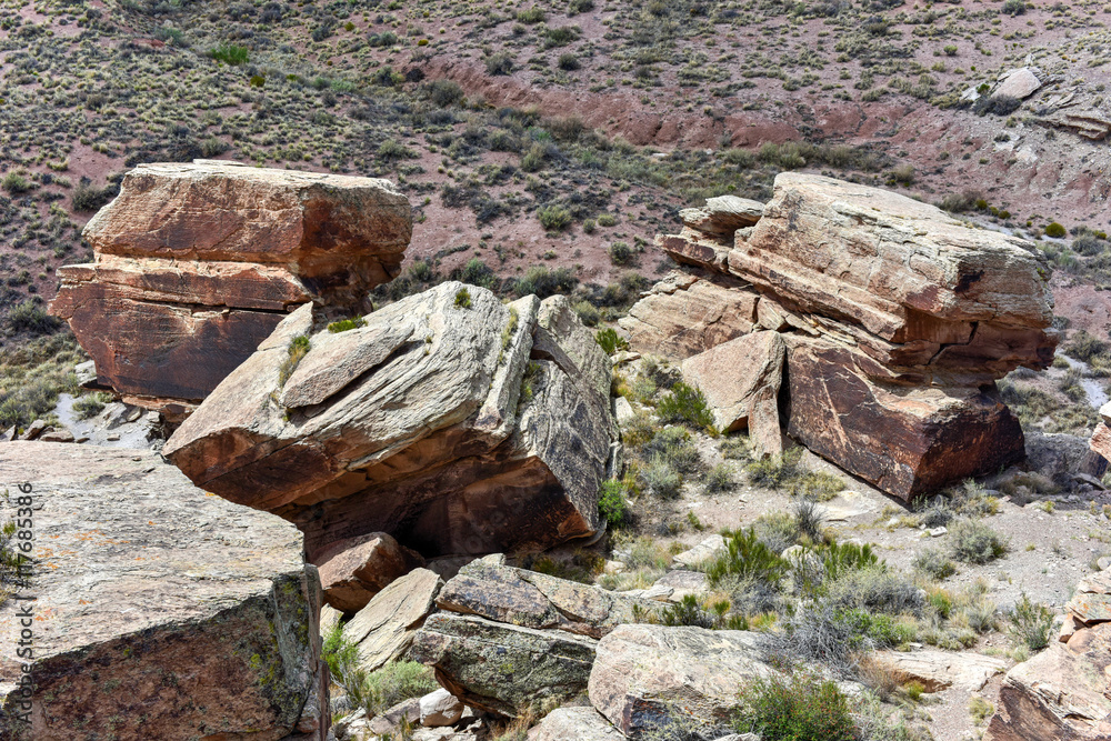 Newspaper Rock - Petrified Forest National Park Newspaper Rock - Petrified Forest National Park