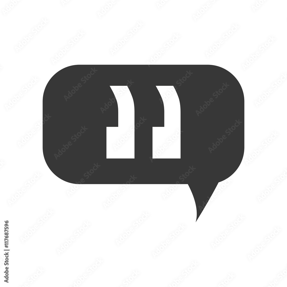 Naklejka premium bubble message communication chat icon. Isolated and flat illustration. Vector graphic