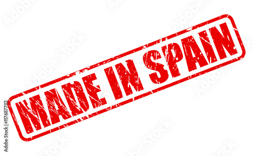 MADE IN SPAIN red stamp text