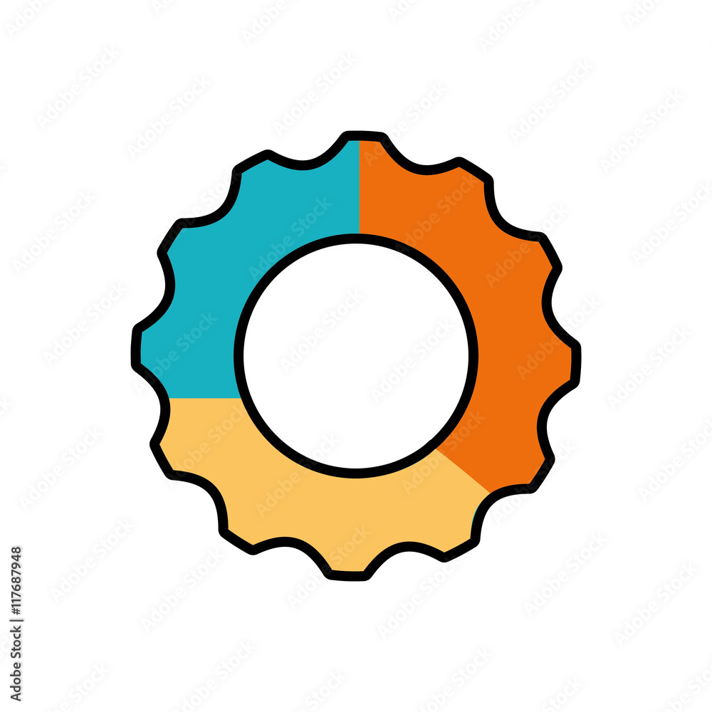 cog gear machine part technology icon. Isolated and flat illustration. Vector graphic cog gear machine part technology icon. Isolated and flat illustration. Vector graphic