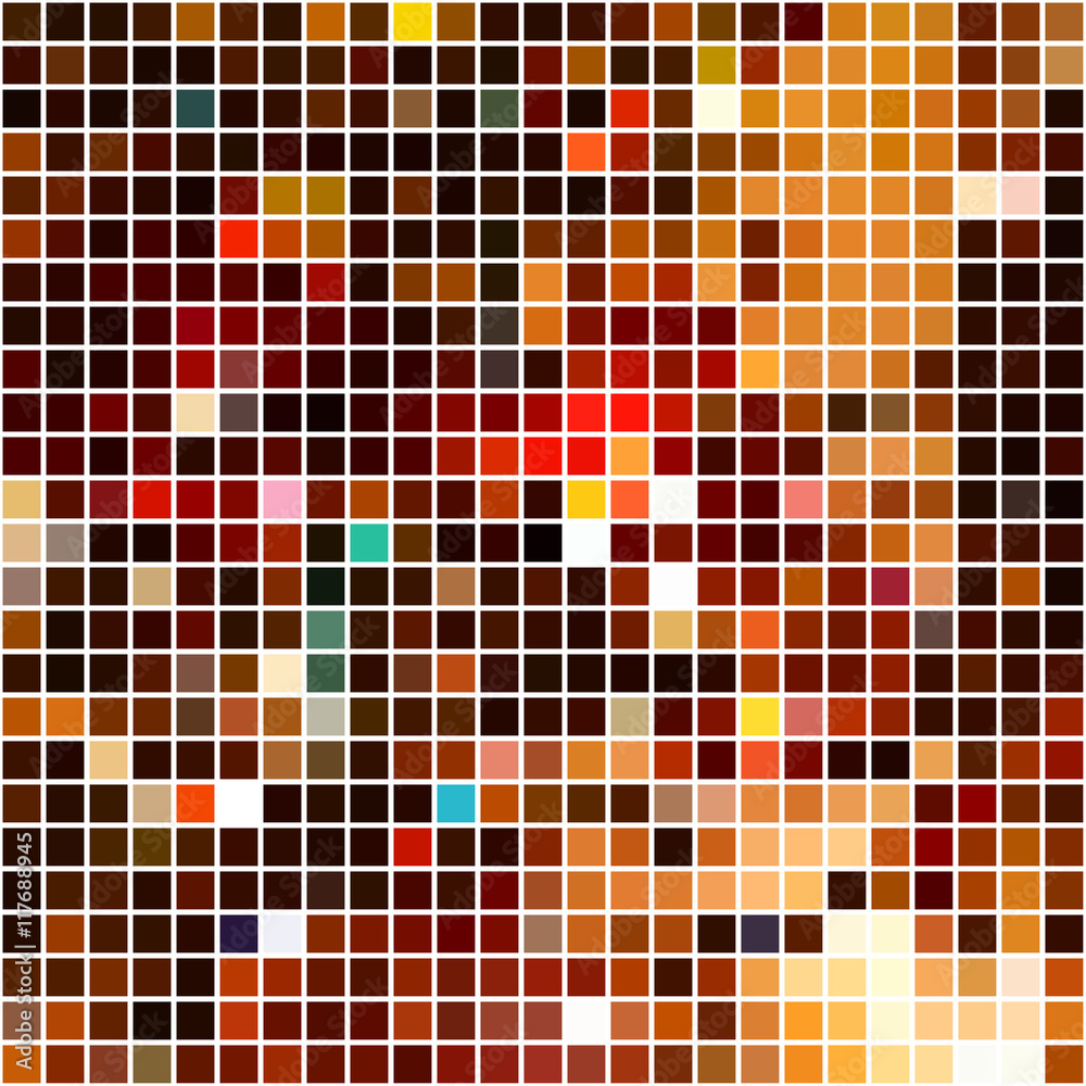 Fototapeta premium Bright colorful mosaic seamless pattern.
