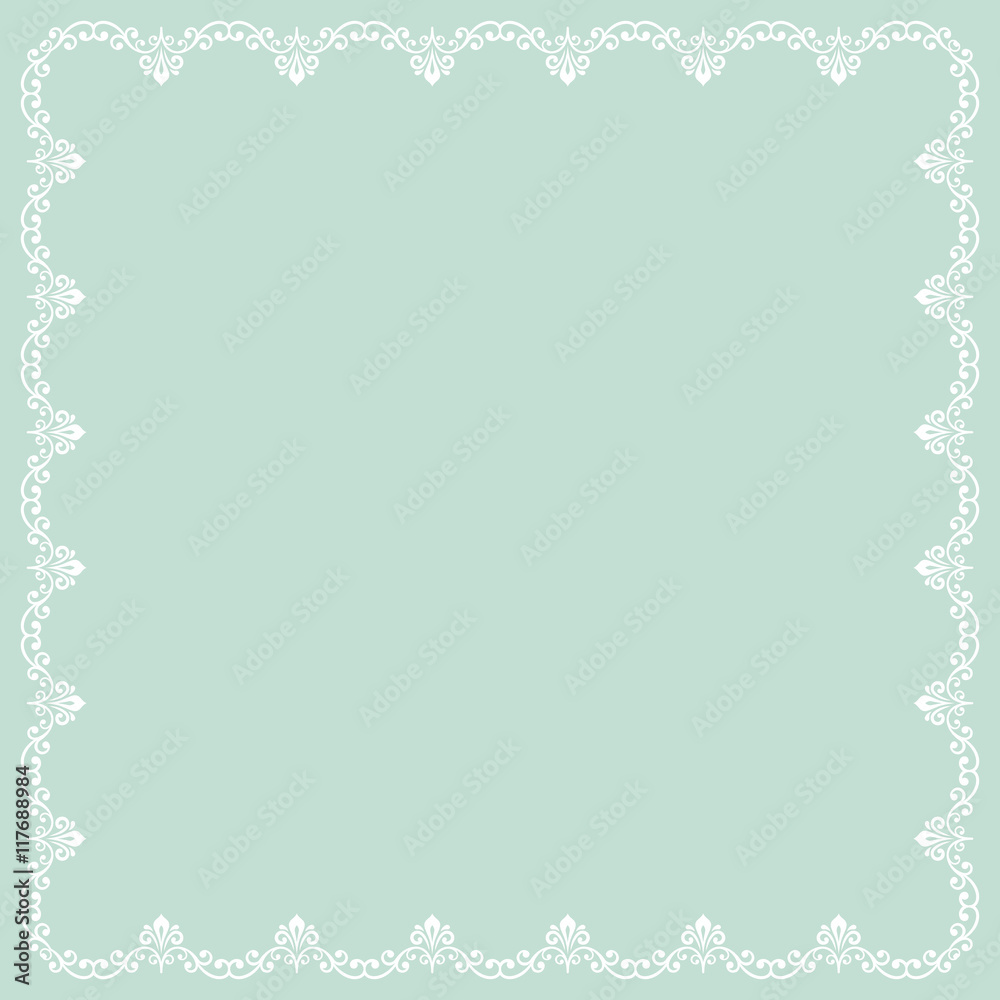 Floral Vector Fine Frame