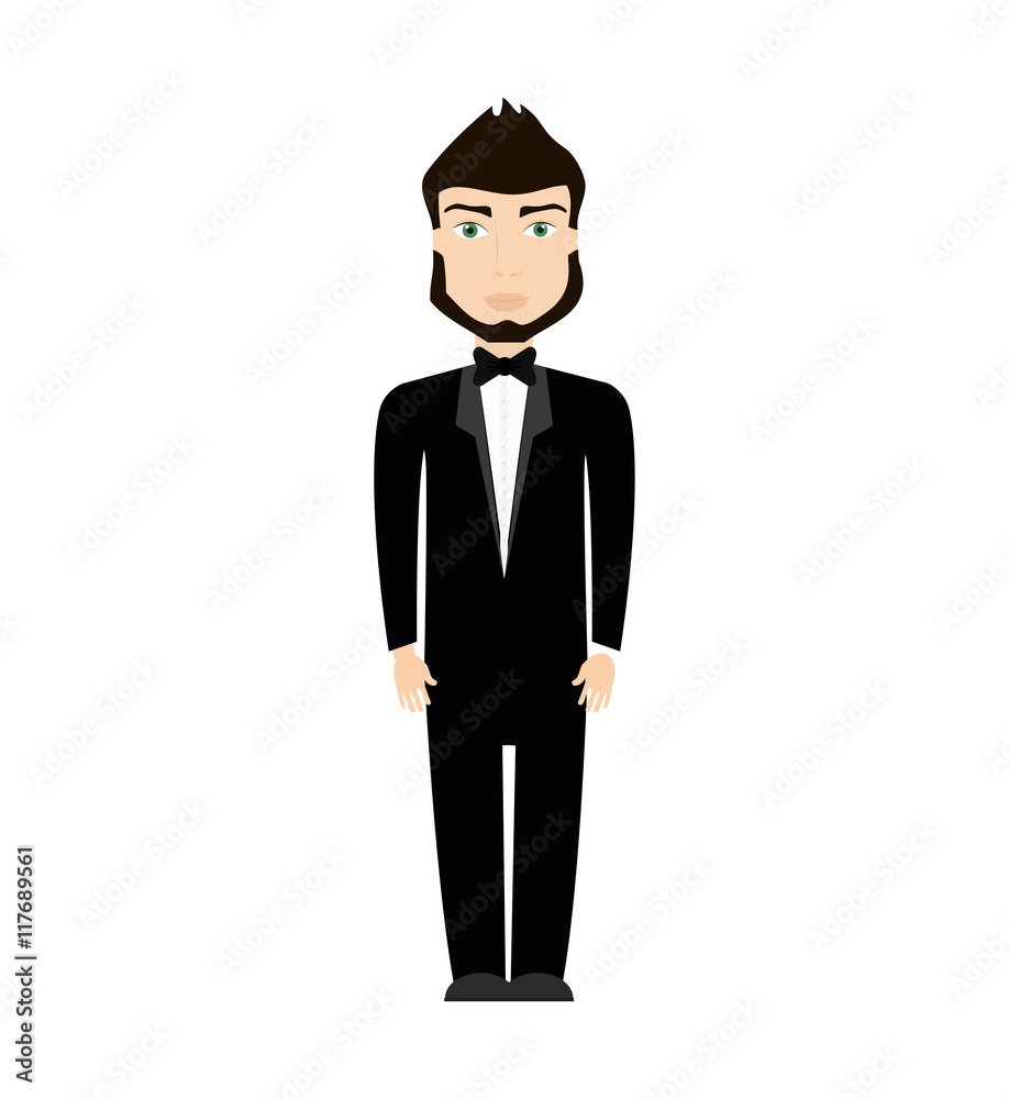 man suit male person hair avatar icon. Isolated and flat illustration. Vector graphic man suit male person hair avatar icon. Isolated and flat illustration. Vector graphic