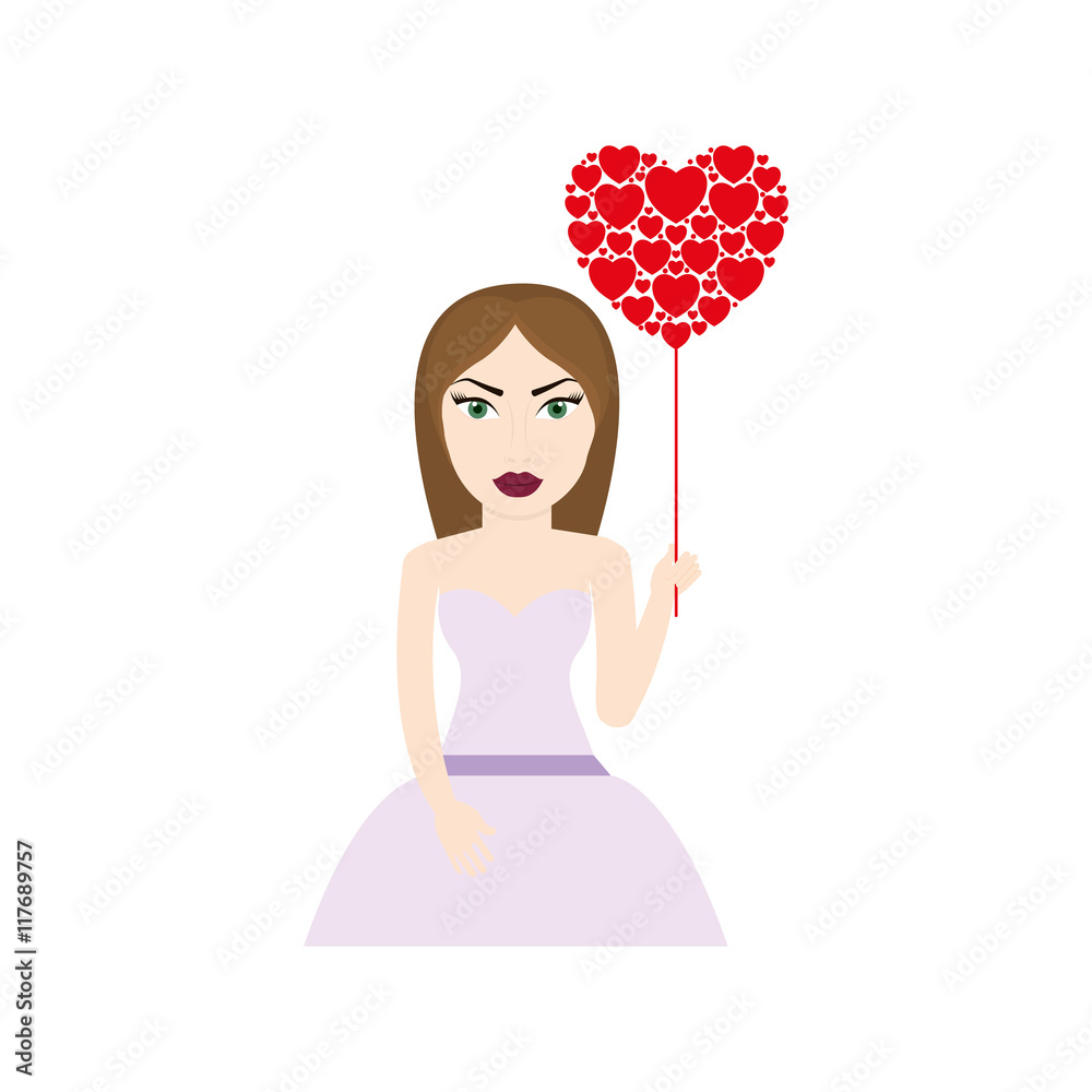 woman dress girl female person hair avatar icon. Isolated and flat illustration. Vector graphic woman dress girl female person hair avatar icon. Isolated and flat illustration. Vector graphic