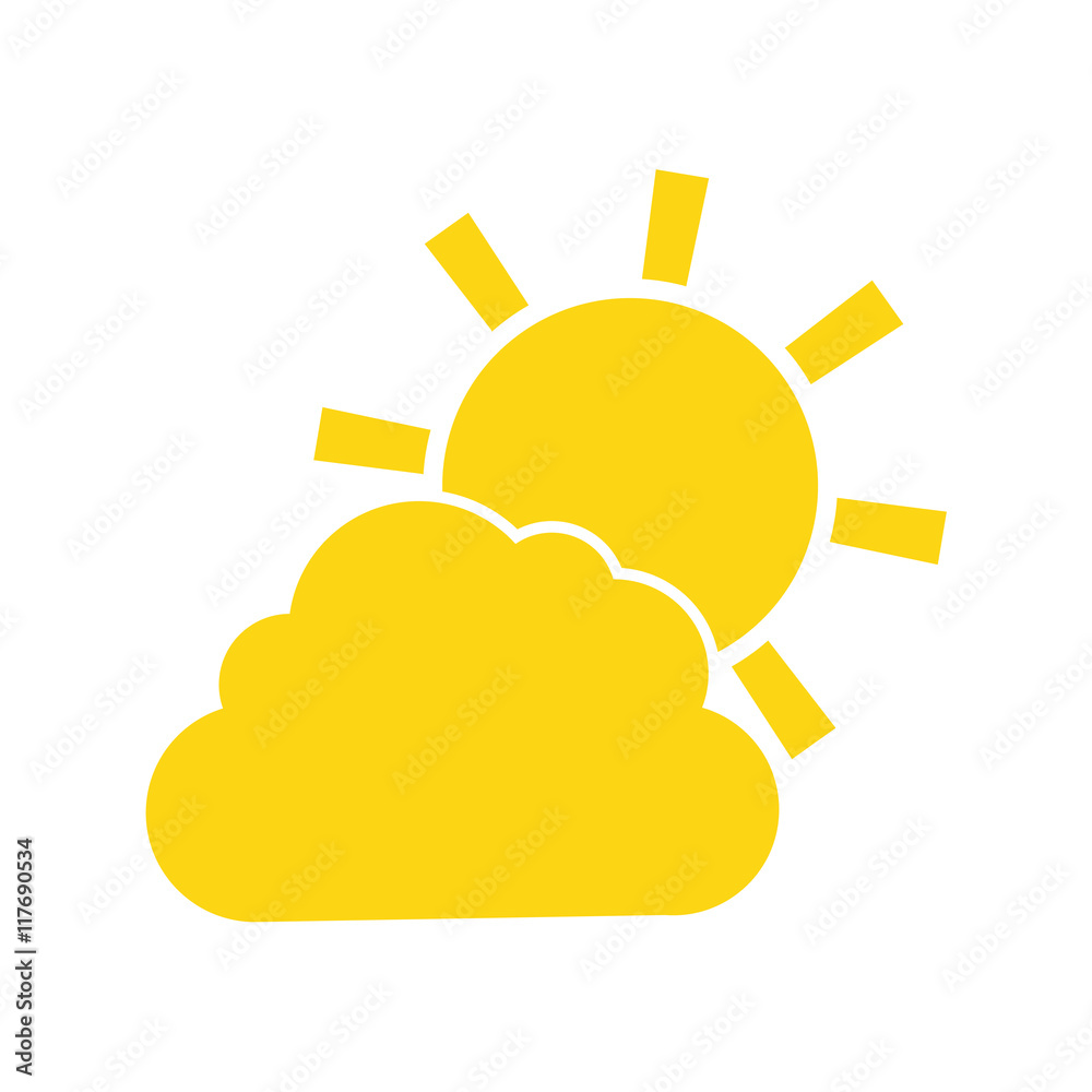 cloud sun weather sky season icon. Isolated and flat illustration. Vector graphic cloud sun weather sky season icon. Isolated and flat illustration. Vector graphic