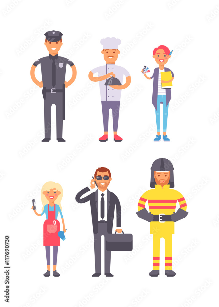 People professions vector set. People professions vector set.