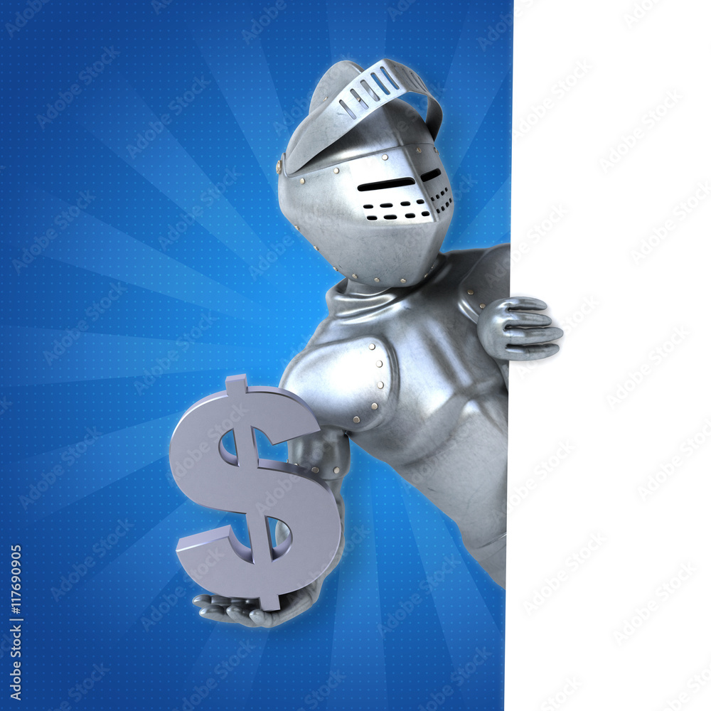 Naklejka premium Fun knight