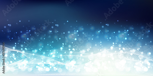 クリスマス　雪　光　背景