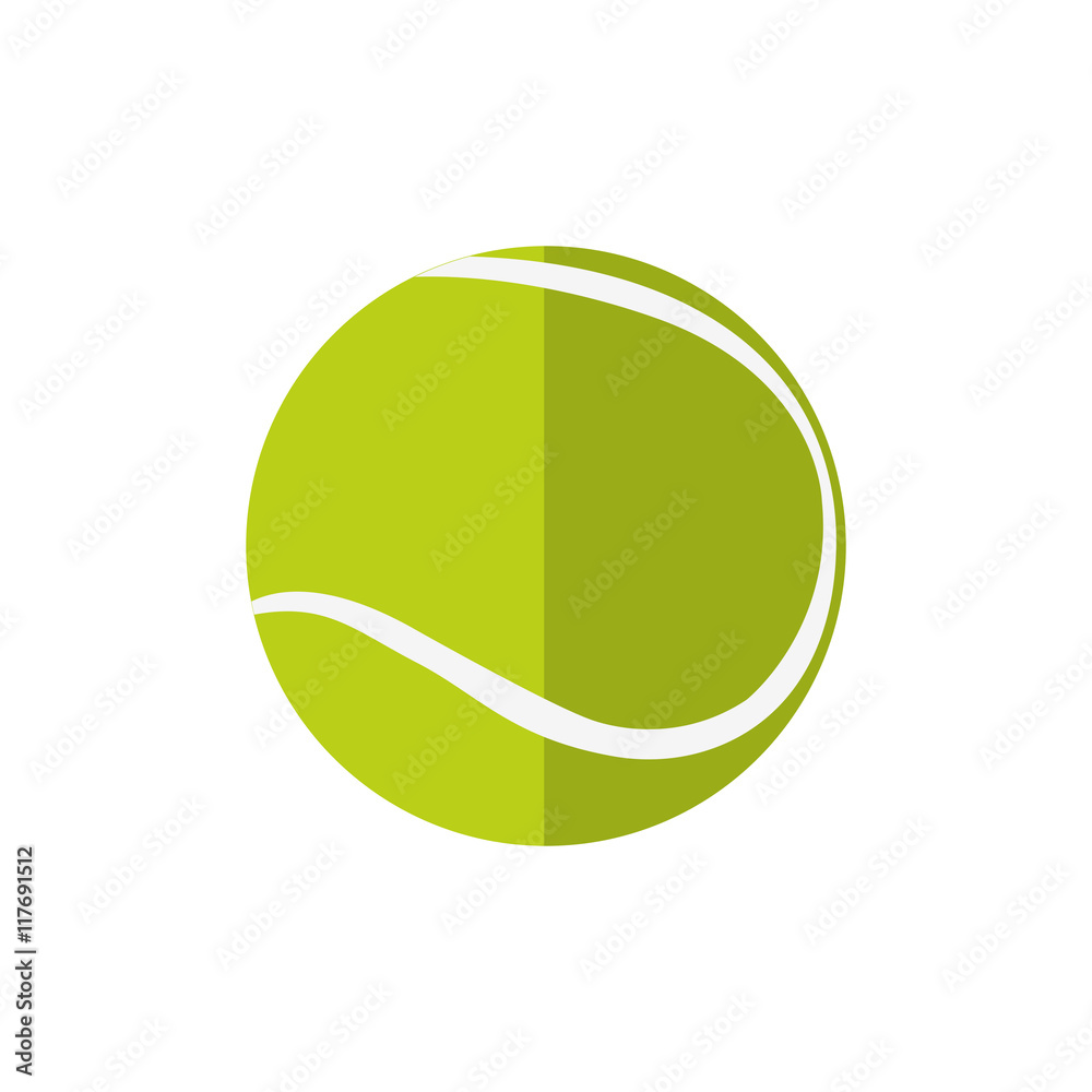 tennis ball hobby sport  icon. Isolated and flat illustration. Vector graphic
