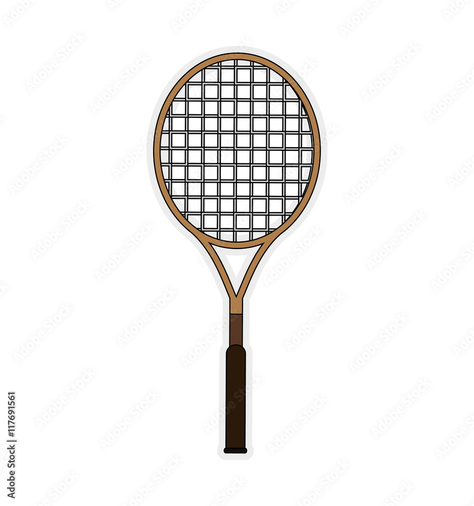 tennis racket hobby sport icon. Isolated and flat illustration. Vector graphic tennis racket hobby sport icon. Isolated and flat illustration. Vector graphic