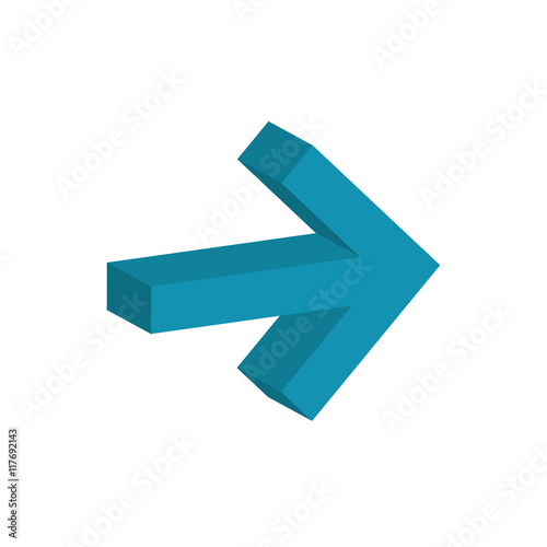 Free Download arrow blue direction infographic symbol icon. Isolated and flat illustration. Vector graphic - GFXLoad
