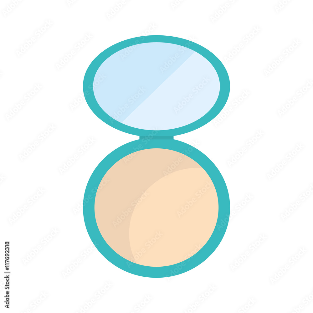powder make up style product icon. Isolated and flat illustration. Vector graphic powder make up style product icon. Isolated and flat illustration. Vector graphic