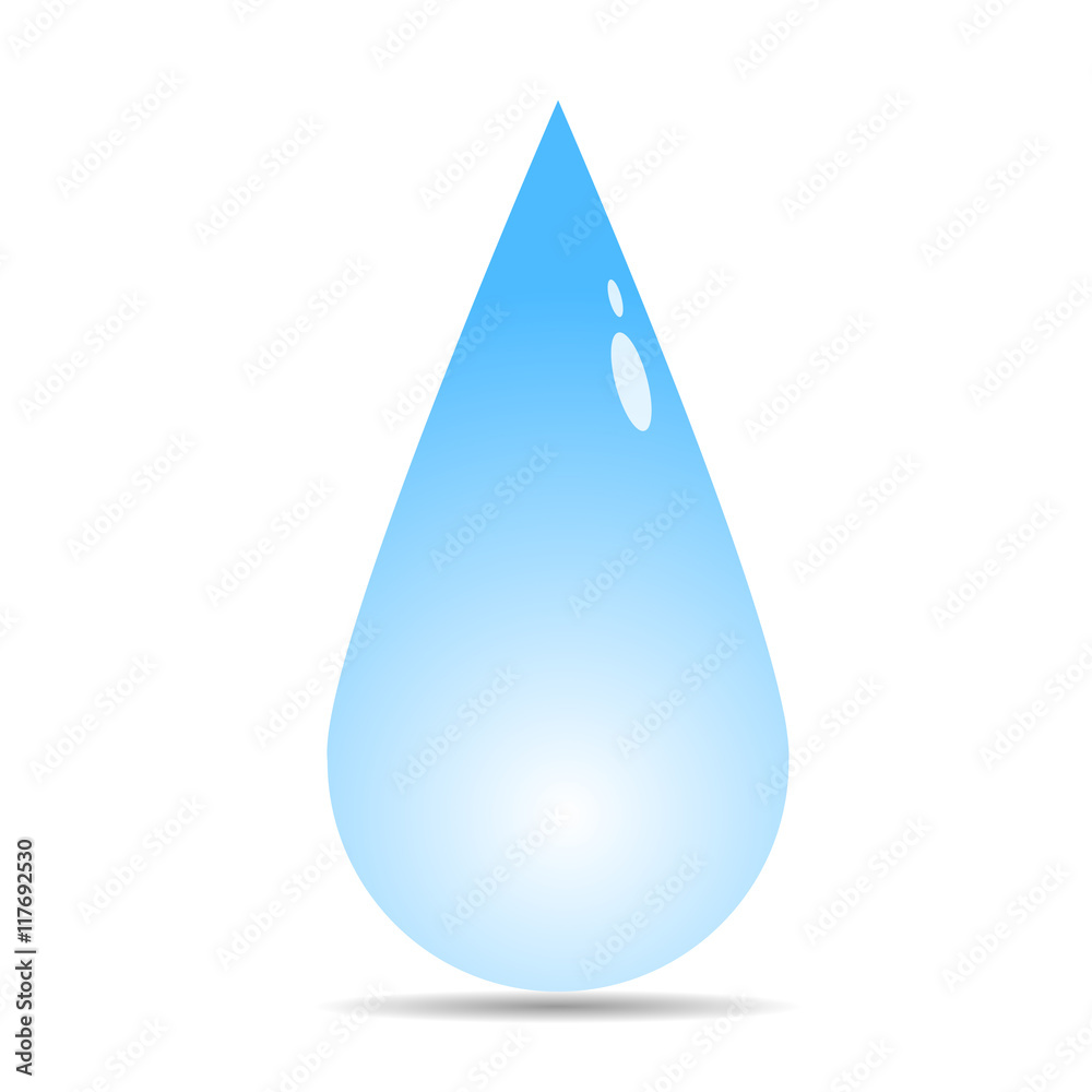 Vector raindrop icon Vector raindrop icon