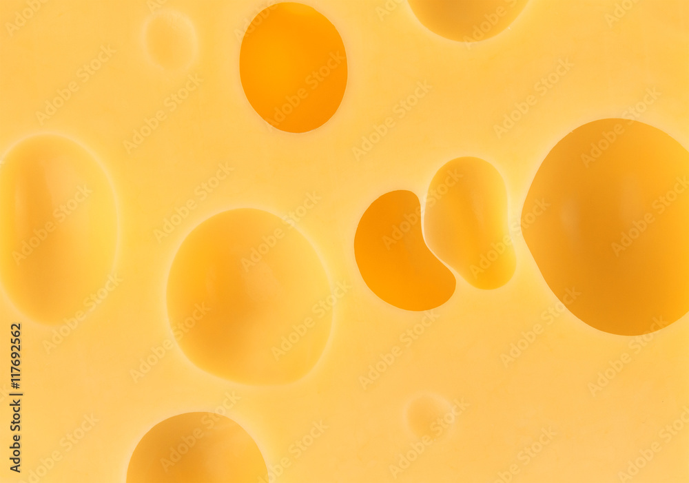 Texture of cheese, close-up Texture of cheese, close-up
