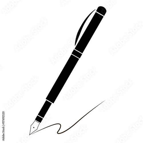 Vector pen icon.